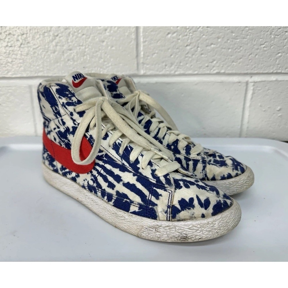 Nike Blazer '77 Vintage Mid Blue Tie-Dye / Youth 7 Women's 8.5 - Picture 2 of 8